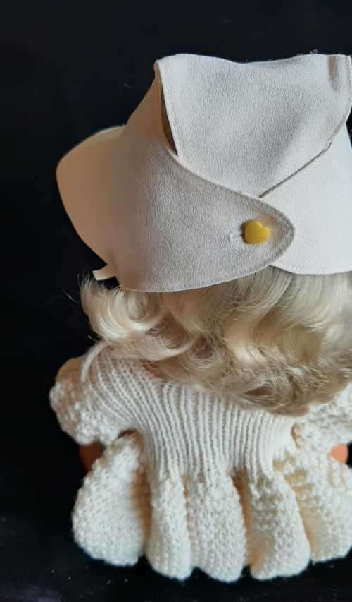 First Love Doll Clothes: Cream outfit with hat only