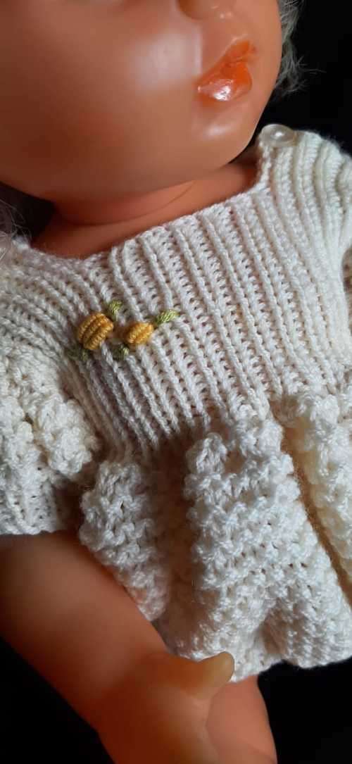 First Love Doll Clothes: Cream outfit with hat only