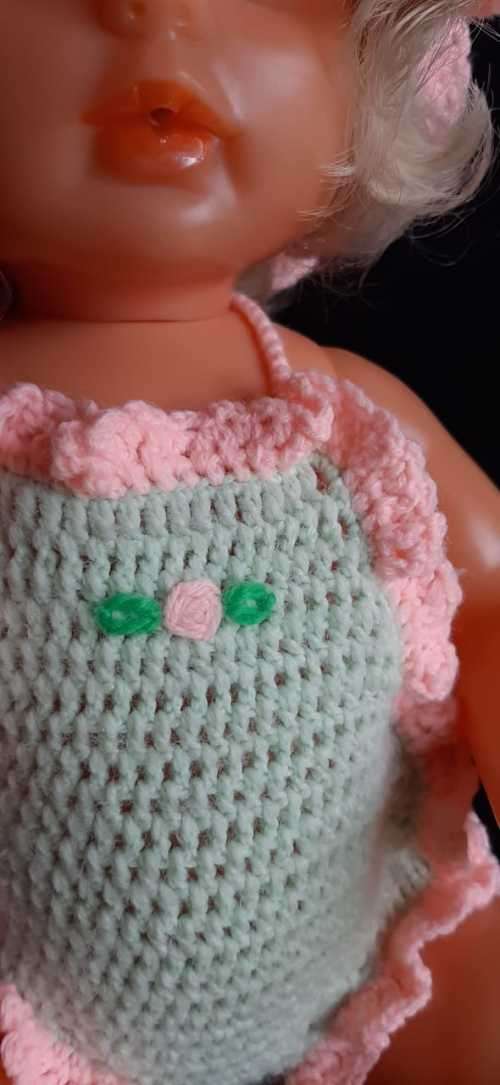 First Love Doll Clothes: bathing suit with matching hat only.