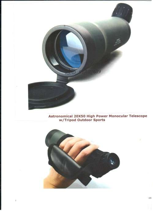 BRAND NEW HIGH POWER 20x50 MONOCULAR TELESCOPE