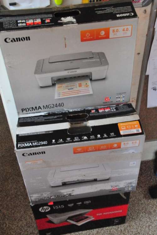 CRAZY AUCTION NEW AND USED PRINTERS ONE BID 5 PRINTERS