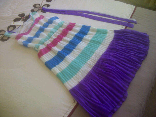 ***Chiffon Style Ladies Summer Dress with matching Belt***Large & XL Avail*** Brand New***