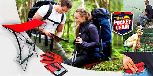 ***The Amazing Pocket Chair***Fits in your pocket***Use for Fishing, Camping***2 Available***