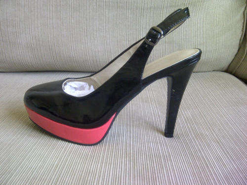 ***Stunning Ladies Black/Pink & White/Pink Leather look High Heels***BEAUTIFUL***BRAND NEW***