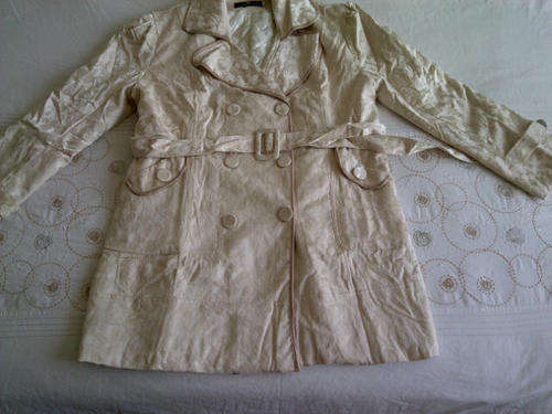 ***Winter is here**Beautiful Ladies Cream Floral Print Trench-coat Jacket***Super Warm***STUNNING***