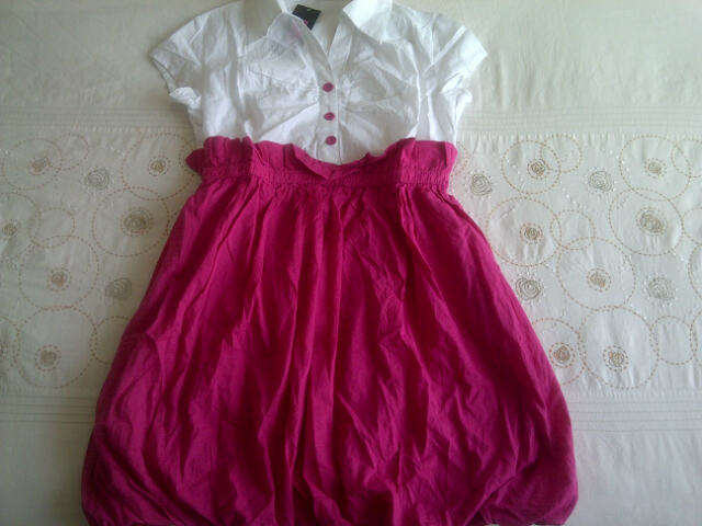 ***Cute & Funky Ladies Shirt Like Short Dresses***Purple or Pink***XXL, XXXL***Stunning Design***