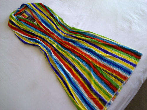 **Cute & Funky Ladies Colourful Stripe Short Dresses**Great for Summer**3 Colours**S/M, L/XL**