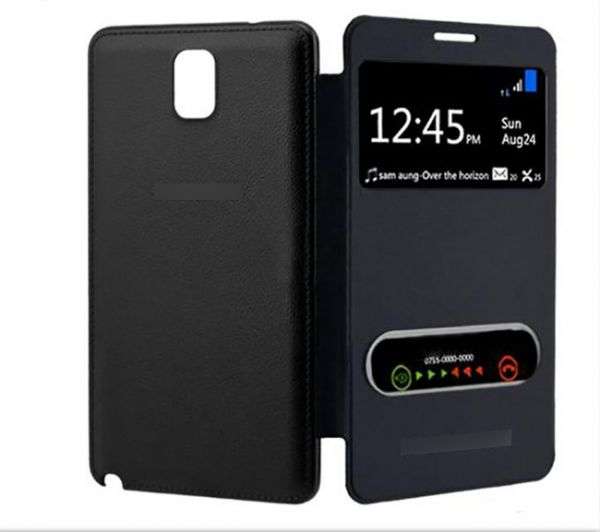 **Samsung Galaxy Note 3 S VIEW Covers**Ultra Slim Flip Case**DOUBLE WINDOW***LIME ONLY***