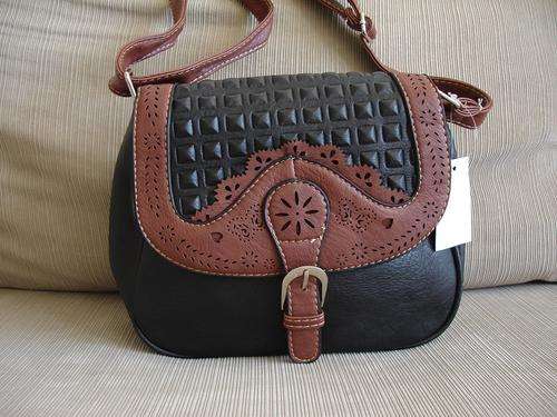 **Cute Ladies Black/Brown/Tan PU Leather Sling bag With Beautiful Detail & Design**BRAND NEW**