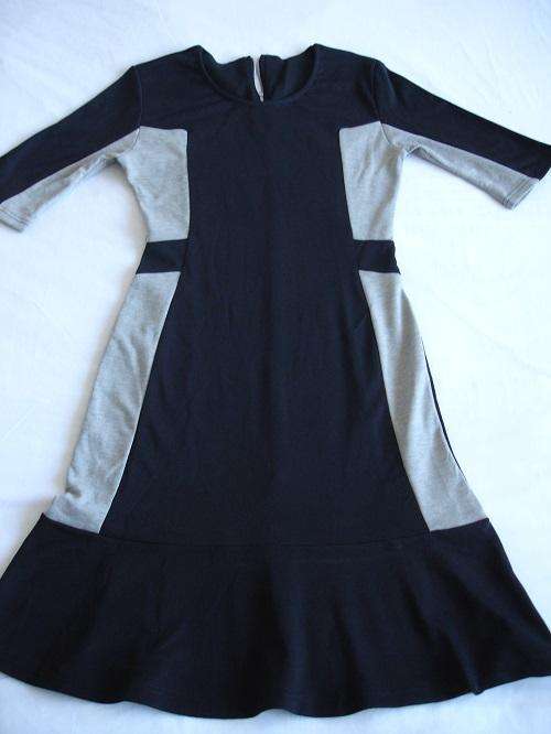 **Beautiful Ladies Half Sleeve Two Tone Dresses***Grey/Black ONLY**34, 36, 38***Great for Winter***