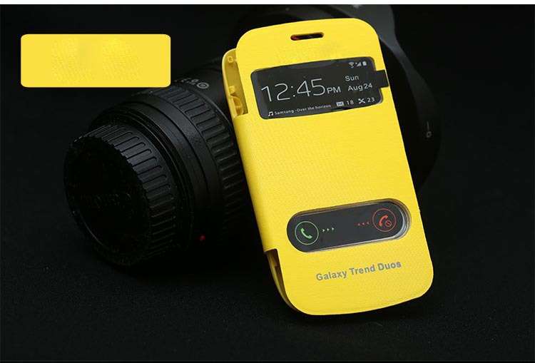 **Official Design Samsung Galaxy Trend Duos S VIEW Covers**Double Window**3 Colours**BRAND NEW**