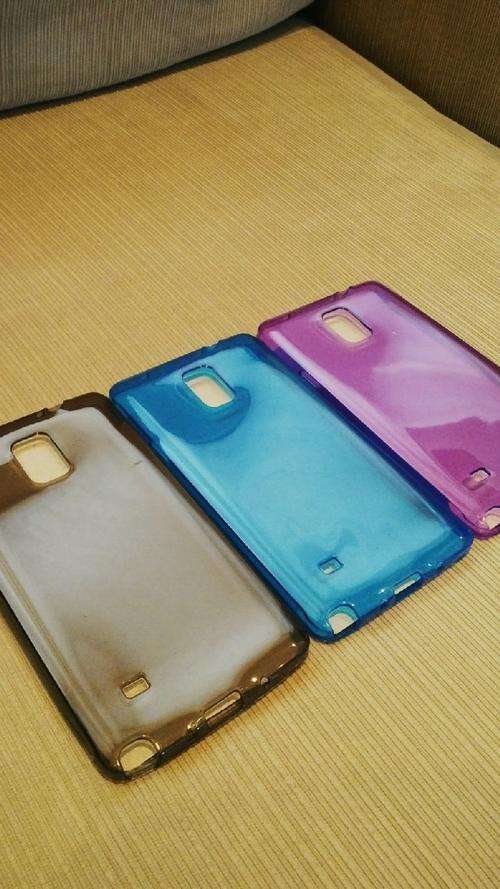 **Samsung Galaxy Note 4 TPU Soft Skin Back Covers**Black, Purple ONLY**Ultra Slim Cover**