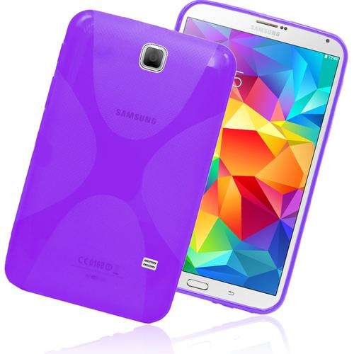 **Samsung Galaxy TAB 4 ( 7" ) TPU Flexible Back Cover & Screen Protector**Black, Red, Blue, Purple**
