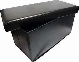 **Faux Leather Storage Ottoman**Foldable**76CM X 38CM X 38CM**BLACK**Great Quality**BRAND NEW**