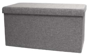 **Storage Ottoman**Foldable**76CM X 38CM X 38CM**GREY**Great Quality**BRAND NEW**