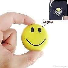 **Smiley Face Hidden Badge Video Camera (Meeting, Monitoring, Driving, Voice**BRAND NEW BOXED SET**