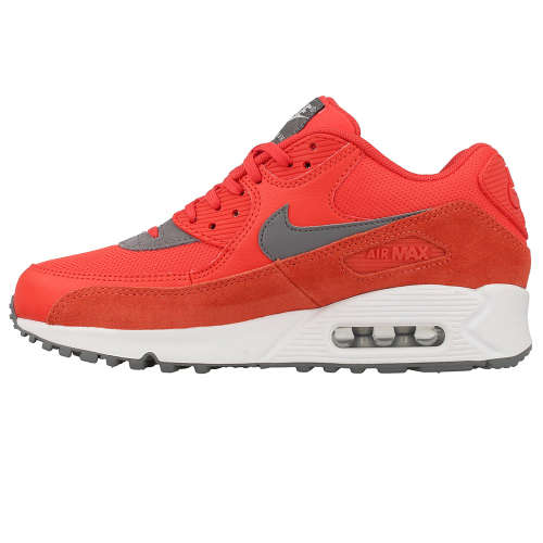 **ORIGINAL Ladies Nike Air Max 90**325213-801**Suede/Orange/Grey**Woman's Running Shoes Sneakers**