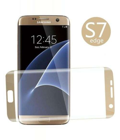 *Samsung Galaxy S7 EDGE FULL 3D CURVED Tempered Glass Screen Protection X 2*FREE COVER*FREE COURIER*