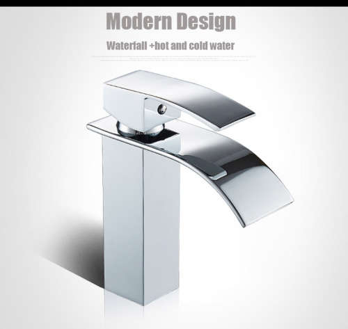 ***STUNNING***Italian Curve Design Square Bathroom Faucet Tap ***BRAND NEW***