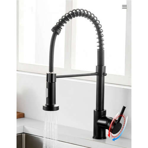 High Quality Matt Black Kitchen Pull Out Sink Faucet, Tap, Mixer - IN STOCK