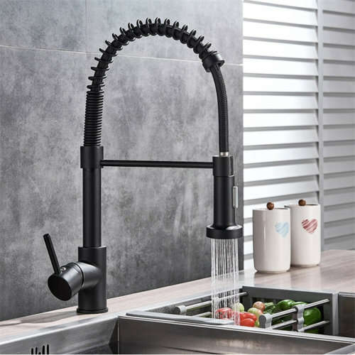 High Quality Matt Black Kitchen Pull Out Sink Faucet, Tap, Mixer - IN STOCK