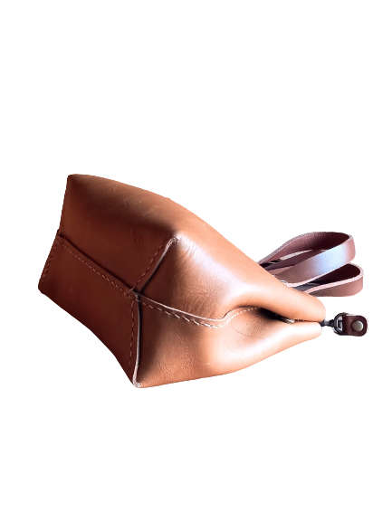 Genuine Leather Bag -  Mini Tote Sling - Tan/Toffee OR Ruby - Two colours - IN STOCK - FREE SHIPPING