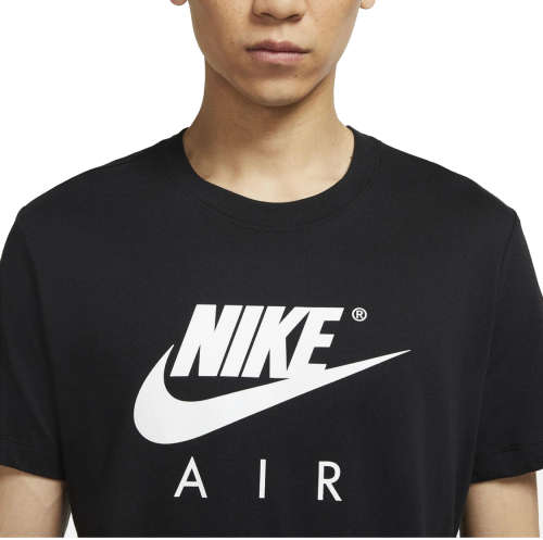 Original Mens Nike NSW TEE NIKE AIR GX HBR - DV2674-010 - Medium - BLACK/WHITE - Brand New