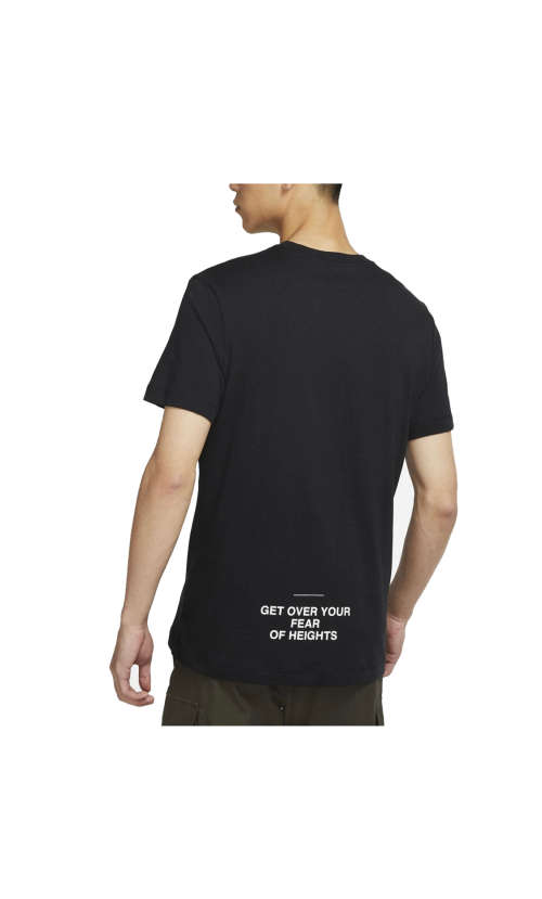 Original Mens Nike NSW TEE NIKE AIR GX HBR - DV2674-010 - Medium - BLACK/WHITE - Brand New