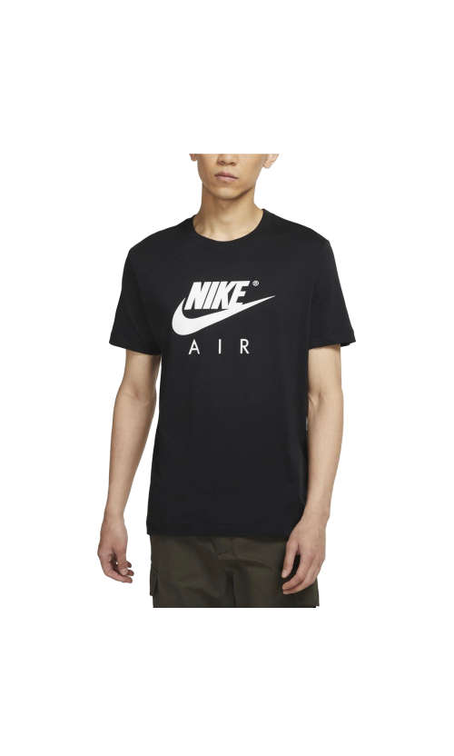Original Mens Nike NSW TEE NIKE AIR GX HBR - DV2674-010 - Medium - BLACK/WHITE - Brand New
