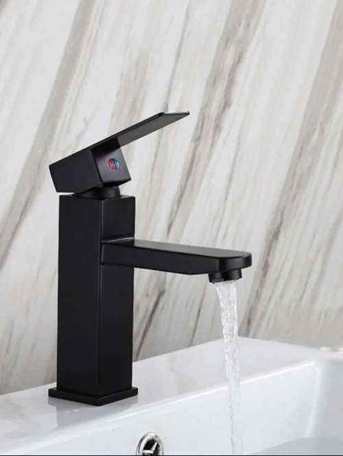 Black Basin Mixer Tap