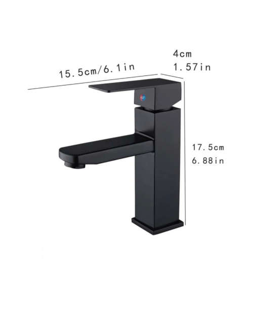 Black Basin Mixer Tap