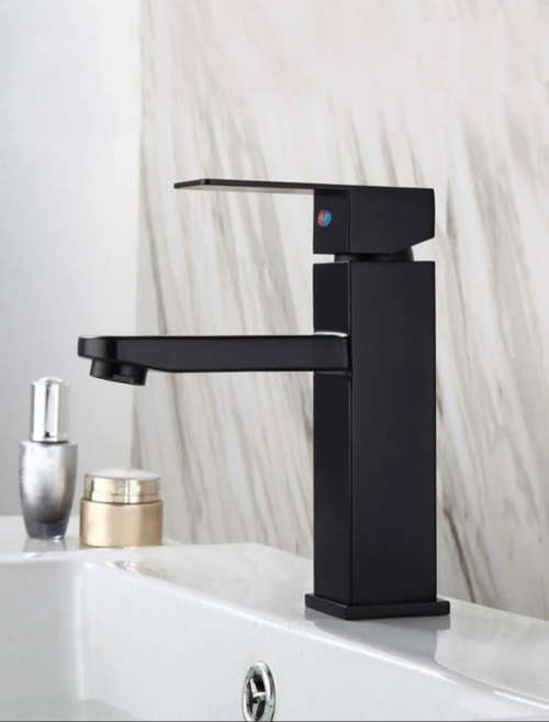 Black Basin Mixer Tap