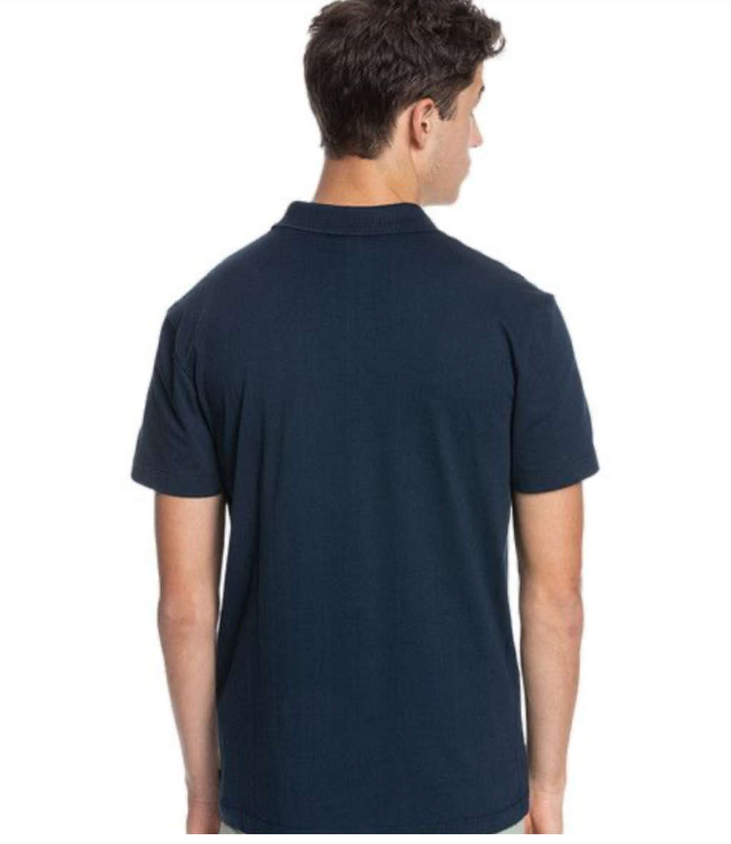 Quiksilver Men`s Essentials Polo T-Shirt Bundle X 3 - Medium - Brown, Navy, Black