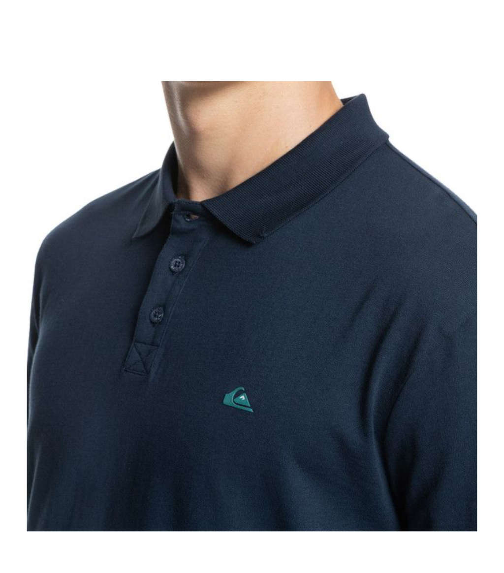 Quiksilver Men`s Essentials Polo T-Shirt Bundle X 3 - Medium - Brown, Navy, Black