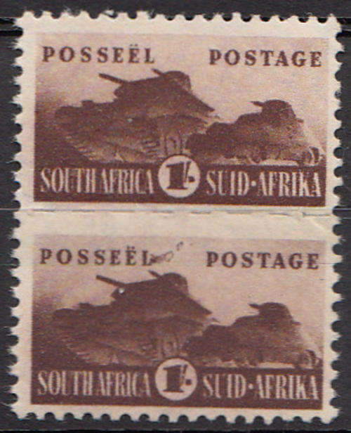 SOUTH AFRICA MNH SG104b 1942-44 WAR EFFORT WITH VARIETY (SMOKING-L)