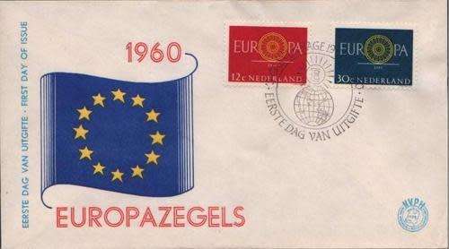 NETHERLANDS FDC EUROPE UNADDRESSED No E45 1960