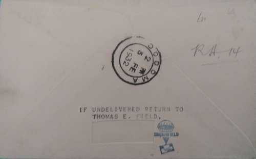 IMPERIAL AIRWAYS FIRST FLIGHT NORTHERN RHODESIA (BROKEN HILL)-TANZANYIKA (DODOMA) 1932.