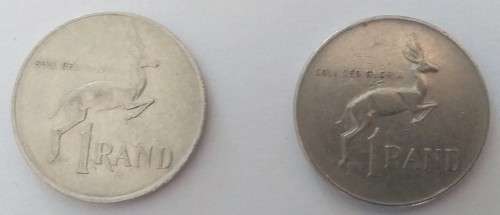 2X R1 COINS DIFFERENT FROM 1977and1990