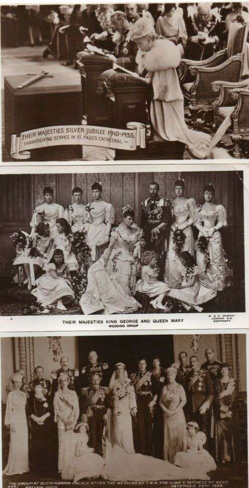 Four real photographic postcards of British Royalty: