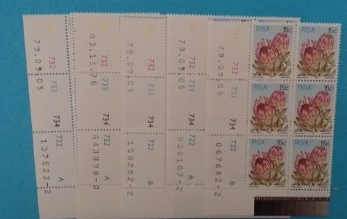 RSA 1977-3RD DEFINITIVE SERIES COMPLETE SETand EXTRAS 130 CONTROL BLOCKS