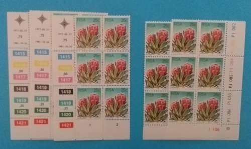RSA 1977-3RD DEFINITIVE SERIES COMPLETE SETand EXTRAS 130 CONTROL BLOCKS