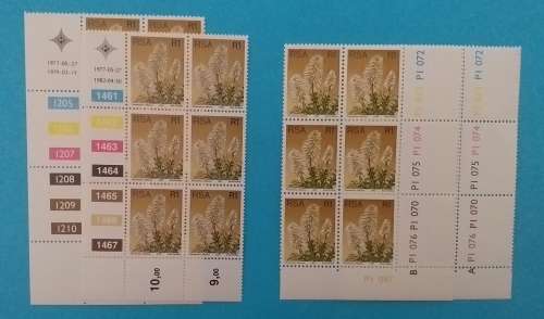 RSA 1977-3RD DEFINITIVE SERIES COMPLETE SETand EXTRAS 130 CONTROL BLOCKS