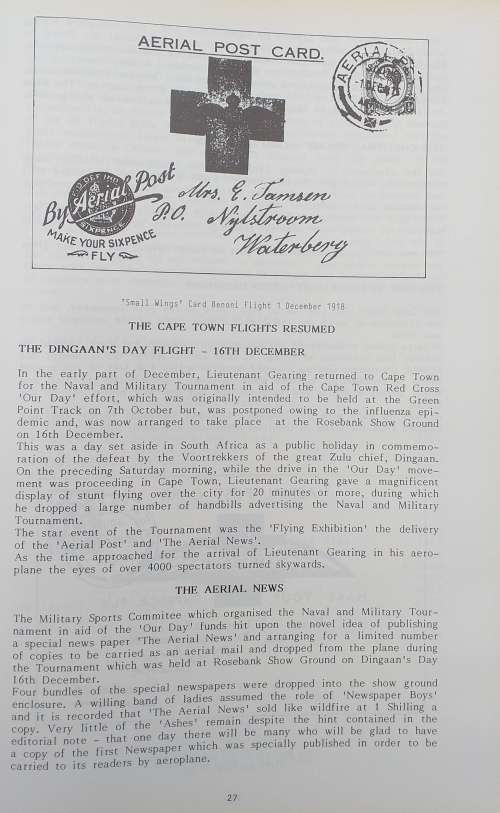 SCARCE PAR AVON AIRMAIL HISTORY OF SOUTHERN AFRICA BOOK BY JOHN BURRELL-SCARCE TO FIND