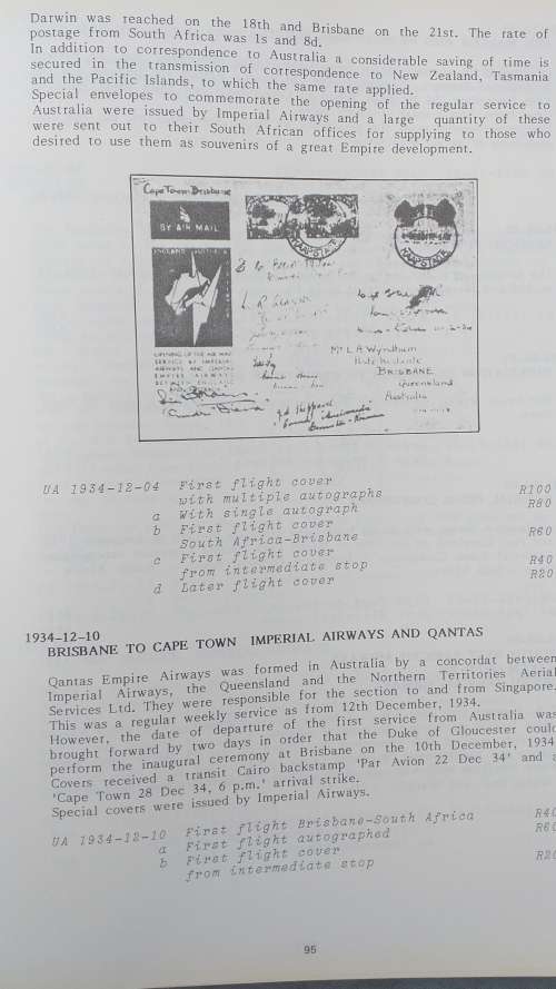 SCARCE PAR AVON AIRMAIL HISTORY OF SOUTHERN AFRICA BOOK BY JOHN BURRELL-SCARCE TO FIND