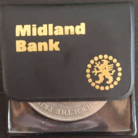 1981 Royal Wedding commemorative crown. In pouch, mint condition.