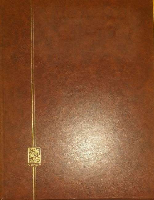 STAMP ALBUM DAVO (NERO F) 16  PAGES BOTH SIDES ALMOST FULL MOSTLY USED /MH HUNGARY AND GREECE