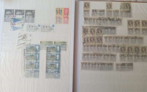 GB PRINZ 4016 ALBUM 16 PAGES OF MOSTLY QE11 AND FEW KGV STAMPS MOSTLY USED (#C4)