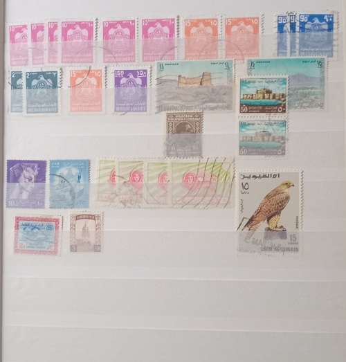 16 PAGESIDEAL STAMPS ALBUM WITH STAMPS FROM THESE COUNTRIES UAE/JAPAN`ROMANIA/LIBERIA/AJMAN/MACAU ,,