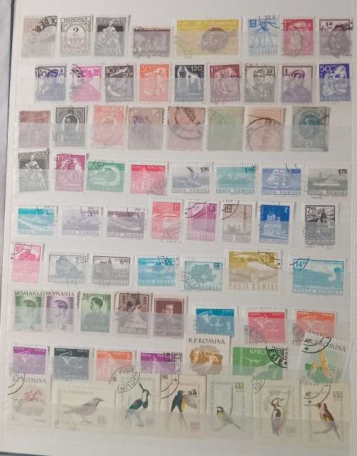 16 PAGESIDEAL STAMPS ALBUM WITH STAMPS FROM THESE COUNTRIES UAE/JAPAN`ROMANIA/LIBERIA/AJMAN/MACAU ,,