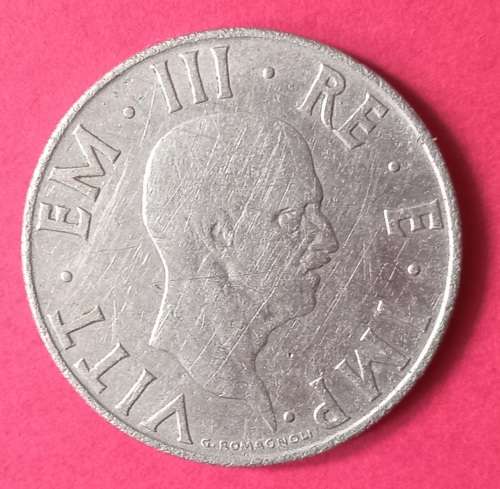 ITALY Vittorio Emanuele III 1940 R - XVIII 2 LIRE, WWII COIN